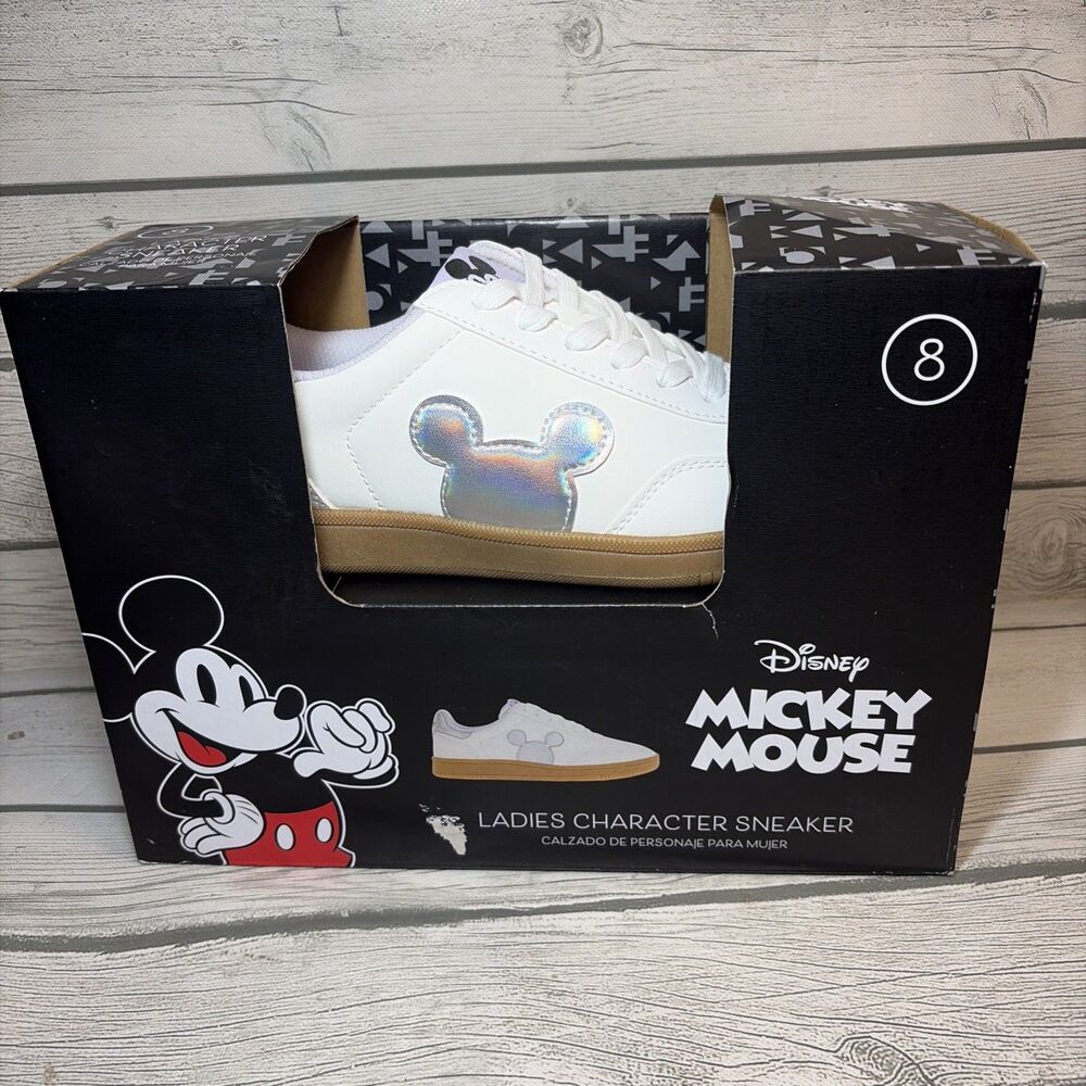 2026 Disney Parks Minnie Mouse BOWS Women’s Sneakers Shoes Size 8 NIB